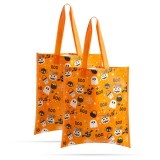 Set pungi cadou Halloween - 27 x 31 cm - portocaliu - 2 buc pachet