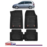 Covorase Auto TeamCar&reg; Tip Tavita Compatibile Opel Zafira B (2005-2014) Negru Material Rezistent, Cauciuc