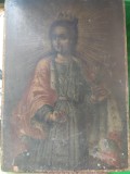 ICOANA VECHE PICTATA PE LEMN, SFANTA ECATERINA