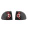 Set stopuri tuning OPEL ASTRA F, 10.1994-12.2002, model cabrio, SEDAN, Taiwan, partea stanga+dreapta, negru, transparent; cu locas bec;