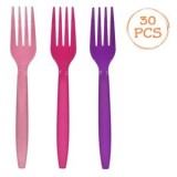 Set furculite reutilizabile pentru petreceri mov, fucsia, roz, CMCLASS