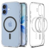 Husa MagSafe pentru Apple iPhone 17, Spigen, Ultra Hybrid, Gri