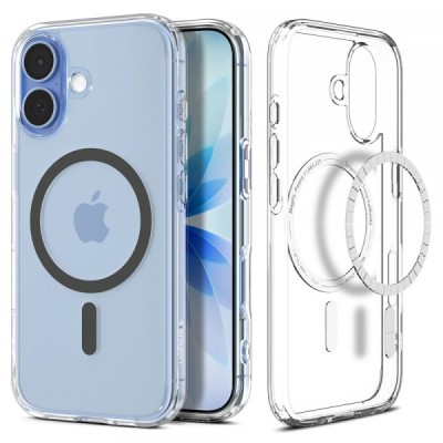 Husa MagSafe pentru Apple iPhone 17, Spigen, Ultra Hybrid, Gri foto
