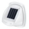 Corp iluminat solar exterior perete 8 LED, 8.5 x 9 cm, 2V, 600mAh, rezistent la intemperii, carcasa ABS, lumina alb rece, eMazing