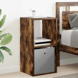 vidaXL Noptieră Stejar fumuriu 35 x 32 x 68,5 cm Lemn compozit 8000636