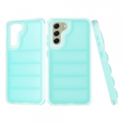 Husa pentru Samsung Galaxy S21 FE 5G G990, Techsuit, Wave Shield, Turcoaz foto