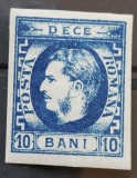 Romania 1869 - Carol l cu Favoriti,semnat Heimbuchler,Lp.26b