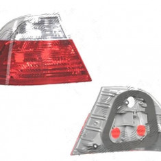 Stop spate lampa Bmw Seria 3 (E46), Coupe, 05.1999-03.2003, spate, Stanga, partea exterioara; P21/4W+P21W+PY21W; rosu-alb; fara suport bec; omologare