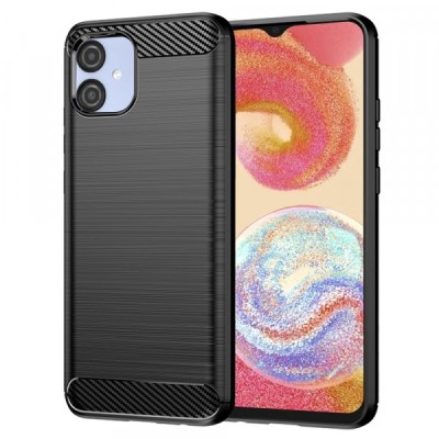 Husa pentru Samsung Galaxy A04e A042 / M04 M045, Techsuit, Carbon, Neagra foto