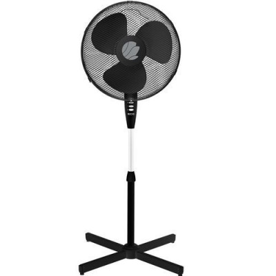 Ventilator cu picior ECG FS 40A negru, 50W, 40cm, 3 viteze, silentios foto