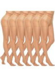 Set 6 Ciorapi Damă Culoarea Pielii, Uz Zilnic, Calitate &Icirc;naltă