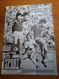 Sport septembrie 1980-nadia comaneci,nationala a castigat cupa balcanica fotbal