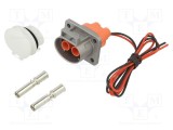 Conector alimentare DC mamă AMPHENOL GEC 100 cicluri PIN 2