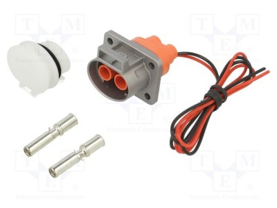 Conector alimentare DC mamă AMPHENOL GEC 100 cicluri PIN 2 foto