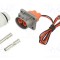Conector alimentare DC mamă AMPHENOL GEC 100 cicluri PIN 2