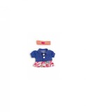 Set Imbracaminte Jacheta Blugi Si Fustita Pentru Papusi 21 Cm