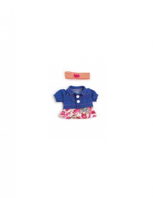 Set Imbracaminte Jacheta Blugi Si Fustita Pentru Papusi 21 Cm foto