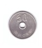 Moneda Japonia 50 yen 1988 (63), stare buna, curata, Asia, Cupru-Nichel
