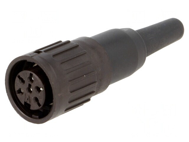 Mufă DIN 6 PIN pe cablu 300V 5A argintat