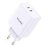 Incarcator De Retea, Kakusiga, Ksc-922, 40W Power Delivery 2X Usb-C, Alb