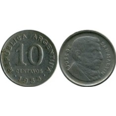 Argentina 1956 - 10 centavos, circulata