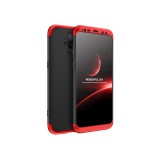 Husa 360 GKK Samsung Galaxy S9 Plus, Negru/Rosu, Carcasa Protectie Telefon, Policarbonat, Rezistenta Zgarieturi