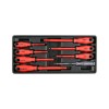 Set 8 Surubelnite Izolate 1000V Yato YT-55462, Insertie Dulap Scule, Profesionala, Polonia