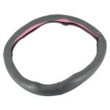 Husa Volan Piele Gri Gaurele M (37-39cm) ALM - Protectie Volan Auto
