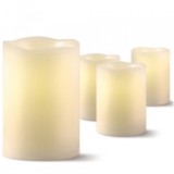 Set 4 Lumanari Electrice din Plastic cu LED 7.5x4.8cm DMR