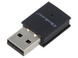 Card extensie PC: de reţea WiFi USB A mufă neagră 2,4&divide;5GHz - Extensie WiFi USB pentru PC