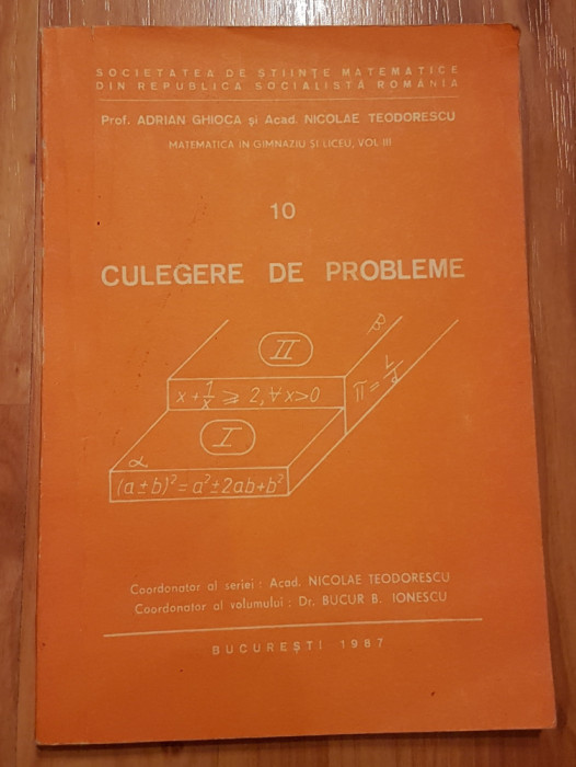 Culegere de probleme Nicolae Teodorescu, Adrian Ghioca