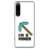 Husa compatibila cu Sony Xperia 5 IV Silicon Gel Tpu Model Minecraft Miner