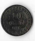 Moneda 10 centesimi 1813 - Napoleonic Kingdom, billon