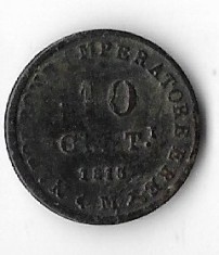 Moneda 10 centesimi 1813 - Napoleonic Kingdom, billon foto