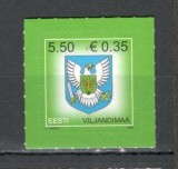 Estonia.2008 Steme ale comitatelor autoadezive SE.153, Nestampilat