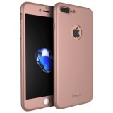 Husa Apple iPhone 8 Plus, FullBody Elegance Luxury iPaky Rose-Gold , acoperire completa 360 grade cu folie de
