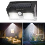 Aplica solara cu 40 led-uri 6500k senzor miscare 120 grade timer ip65