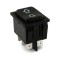 Buton comutator 12V 35A (MOM)-OFF-(MOM) fara retinere 28x22mm negru