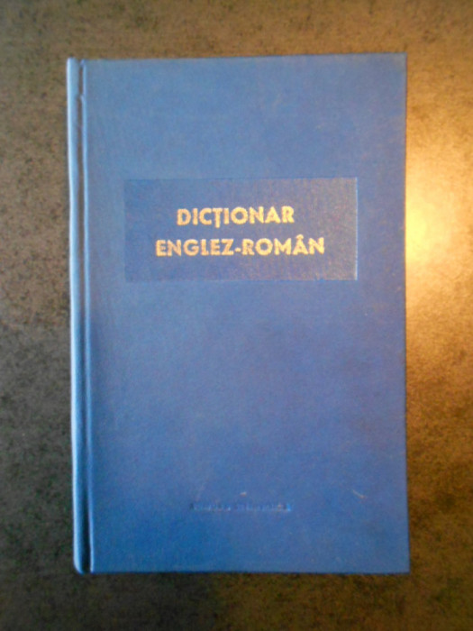 MIHAIL BOGDAN - DICTIONAR ENGLEZ-ROMAN (1965, editie cartonata)
