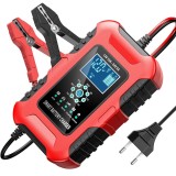 Redresor inteligent baterii auto 12V 10A / 24V 5A FOXSUR FBC122410D, incarcator automat cu afisaj LCD, 7 etape, mod REPAIR, compensare temperatura, pr