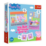 Peppa Pig-Set 2 puzzle-uri Peppa&#039;s Day - ***