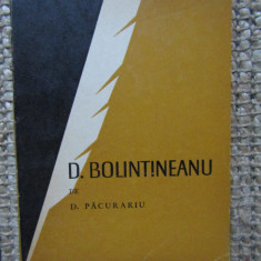 D. Bolintineanu - D. PACURARIU