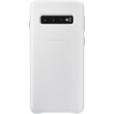 Husa de protectie Samsung Leather pentru Galaxy S10 G973, White, Alb, Metal / Aluminiu, Carcasa