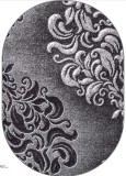 Cumpara ieftin Covor Oval Model Mira 24031-619, Marime 50 x 80 cm, Gri, Inaltime Fir 6 mm, Antialergic, Polipropilena, Living, Dormitor, Sufragerie, Birou