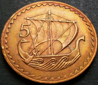 Moneda 5 MILS - CIPRU, anul 1963 * cod 3604 A foto