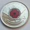 Moneda 25 cents 2008 Canada, Armistice Day, unc, color, km#775