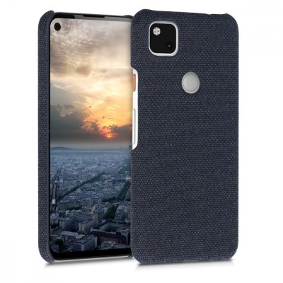 Husa pentru Google Pixel 4a, Textil, Albastru, 52048.17 foto