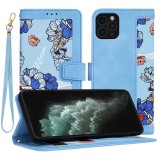 Husa personalizata fete iPhone 11 Pro Max Techsuit FlipCraft, bleu