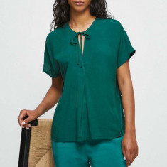 Medicine bluza femei, culoarea verde, modelator