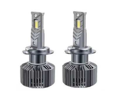 Set 2 becuri LED H7 24V pentru camioane V68, Canbus,120 W, 6000k, 12.000Lm foto